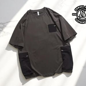 Men’s Oversized Pocket Tee | Cotton O-Neck T-Shirt | Urban Streetwear Style | Loose Fit Casual Wear | Relaxed Summer Outfit