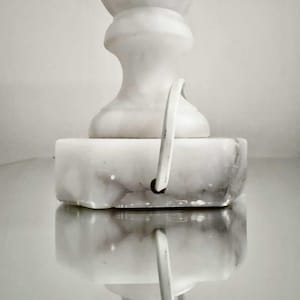 1920s Italian Alabaster Table Lamp: Elegant Bedside Accent Lighting (14")