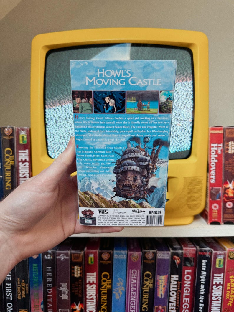 Howl’s Moving Castle (2004) Custom-Made VHS Tape PROP Gift Studio Ghibli Anime image 2