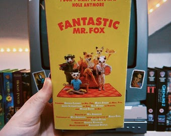 Fantastic Mr. Fox VHS PROP Replica – Wes Anderson Retro Decor