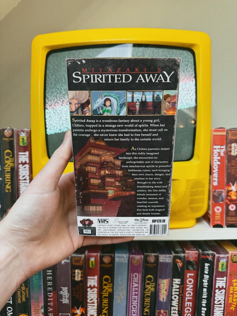 Spirited Away (2001) Custom-Made VHS Tape PROP Gift Studio Ghibli Anime image 2