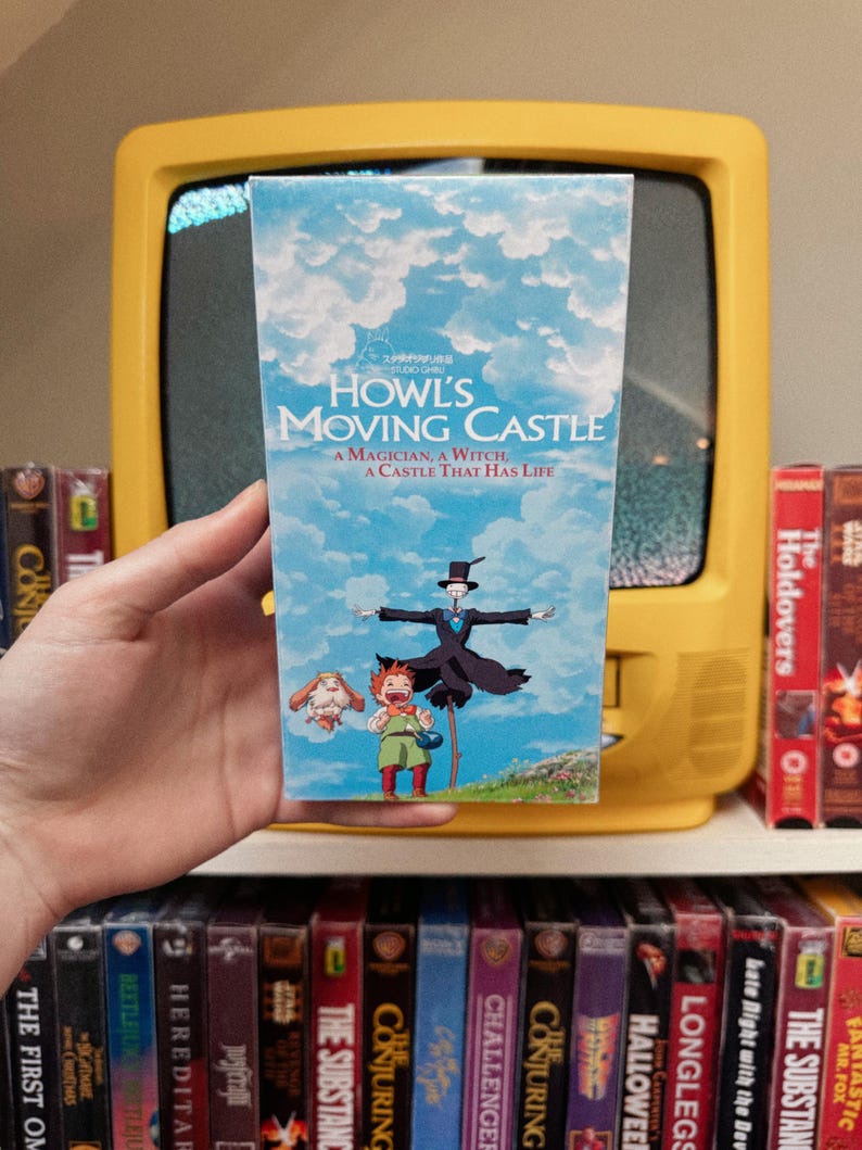 Howl’s Moving Castle (2004) Custom-Made VHS Tape PROP Gift Studio Ghibli Anime image 1
