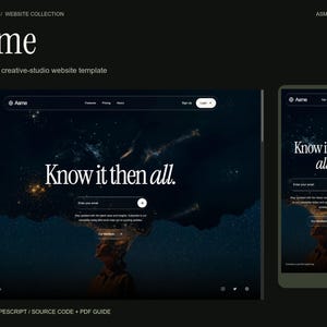 Website Motion Template | Cinematic React Website + AI Customization Guide