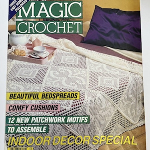 MAGAZINE MAGIC CROCHET N° 85 Août 1993 - 29 Modèles - Napperons, Patchwork et plus encore