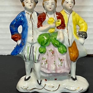 Vintage ‘Made in Occupied Japan’ Three Colonial Style People Porcelain Figurine