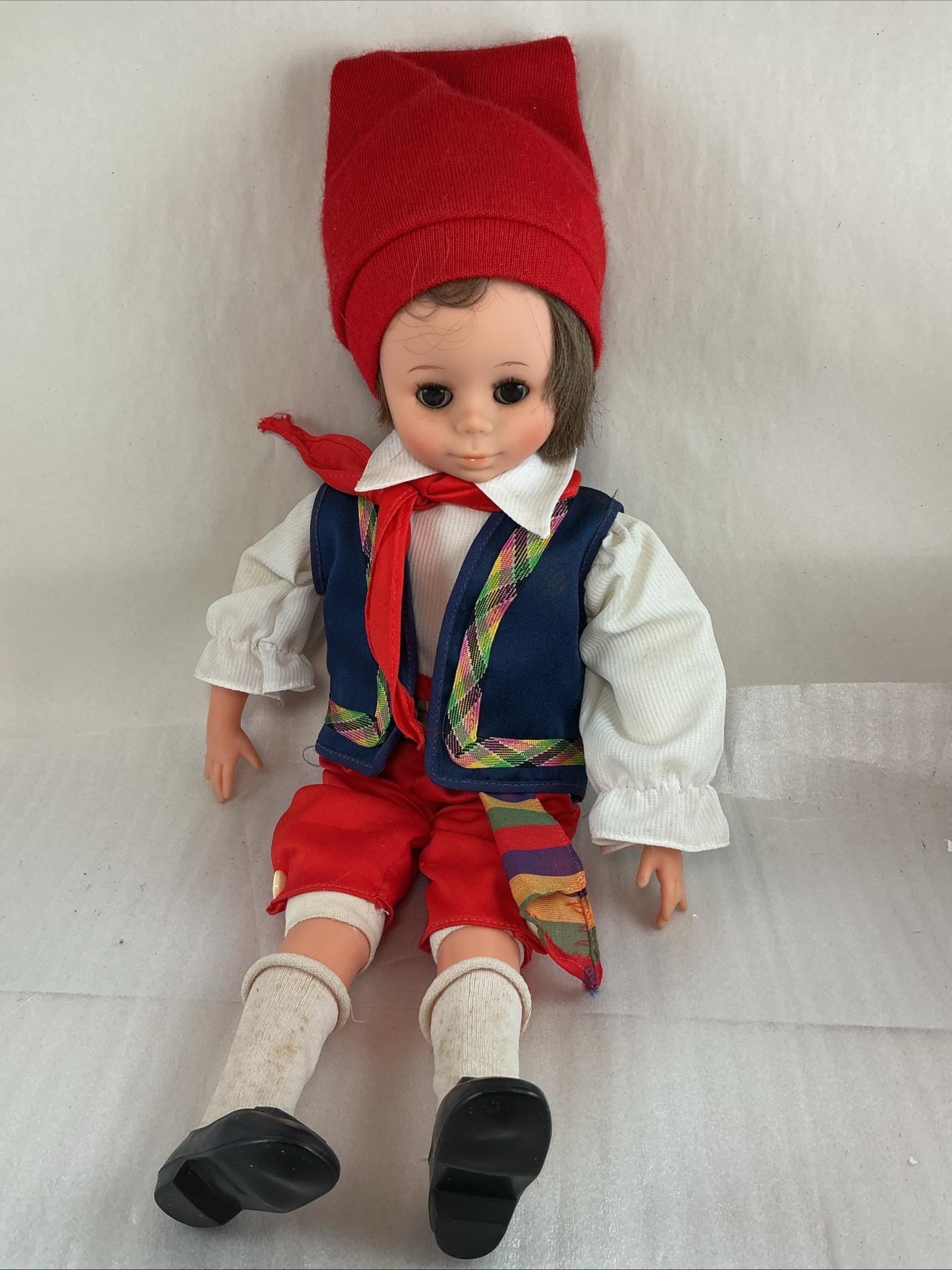 POUPÉE VINTAGE ZANINI Zambelli ZZ rousse 31 cm habillée et chaussée EUR