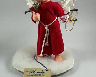 Bambola Annalee Naughty Angel vintage del 1995 – statuina natalizia da 8 pollici