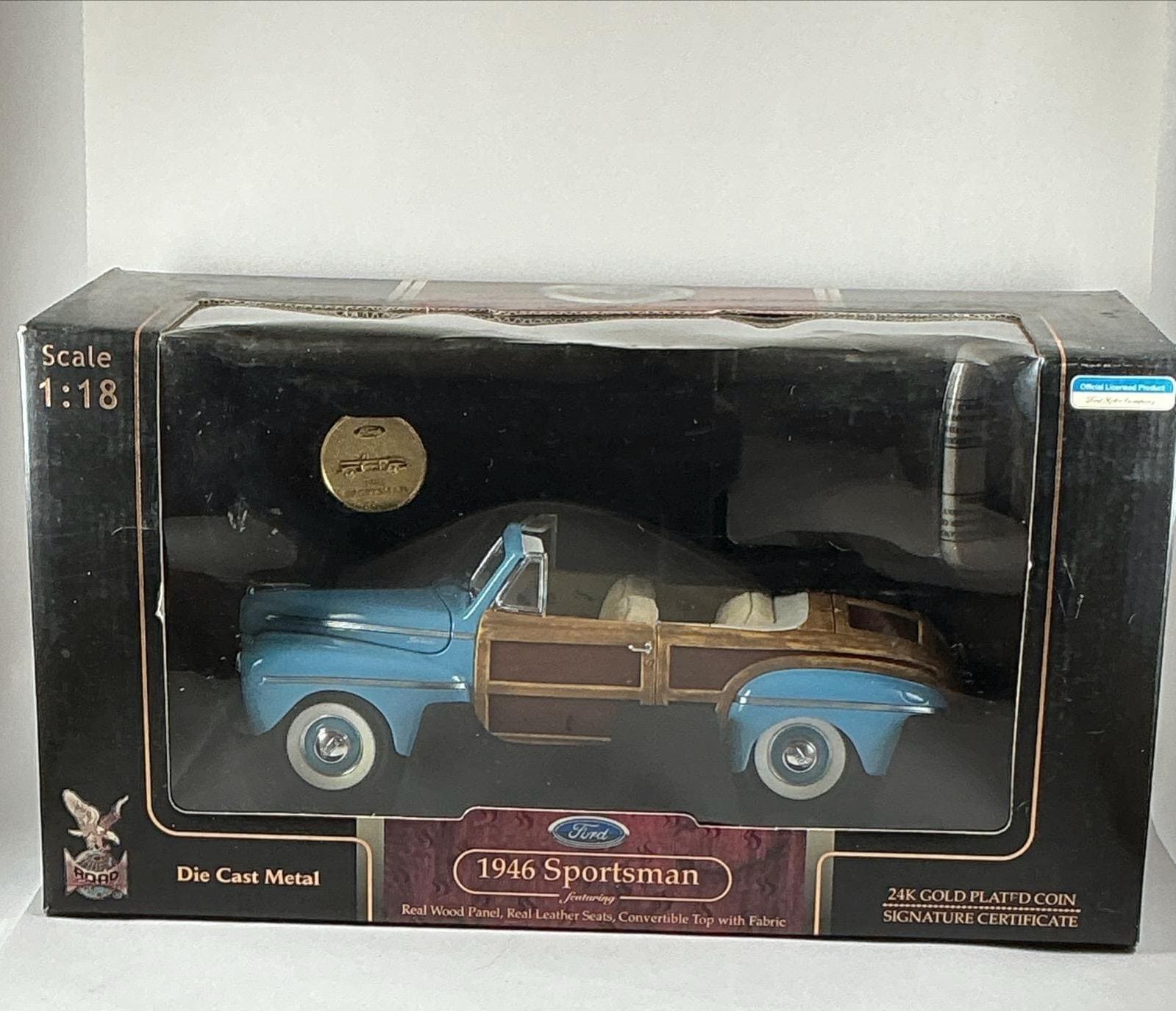 SOLDE-1:18 Road Signature 1946 Ford Sportsman Super Deluxe Cabriolet rouge foncé - France