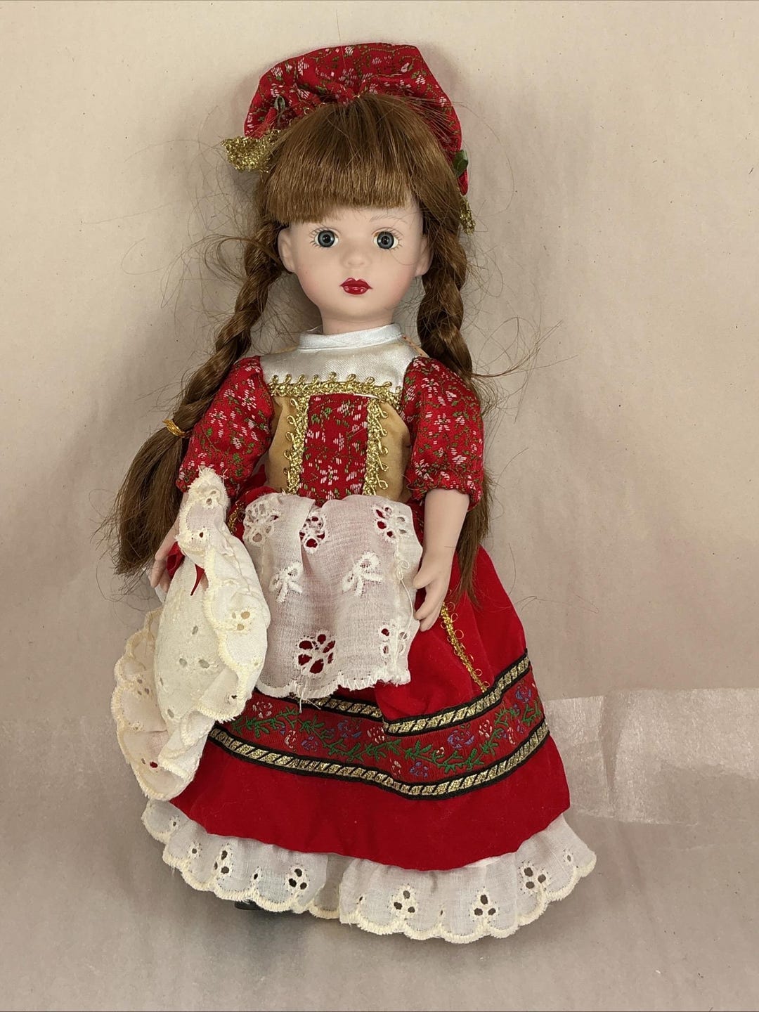 Vintage 1999 Brass Key Doll Celebrating Santa Around the World - Russia ...