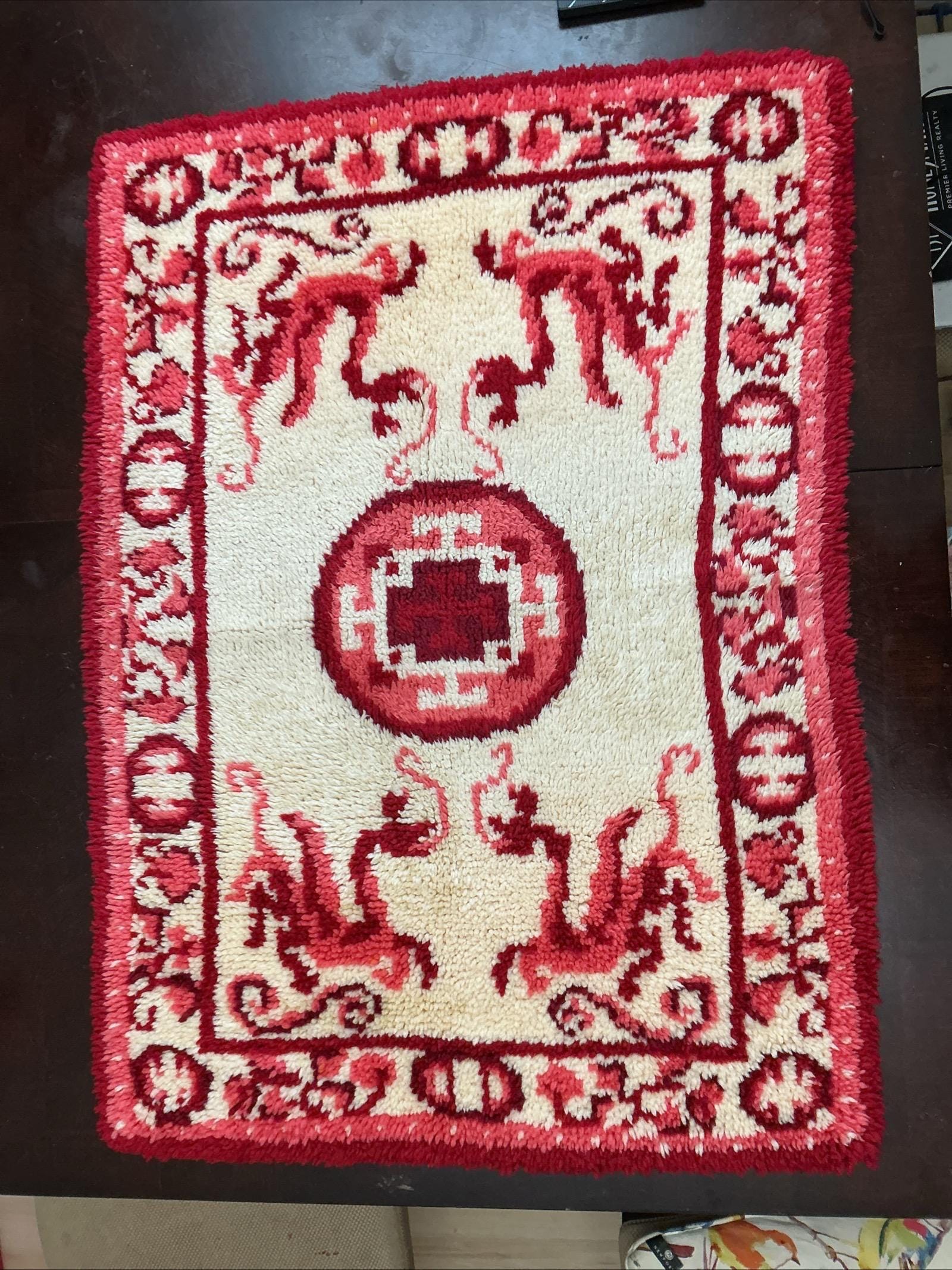 Vintage Latch Hook 1960s Rug - Etsy