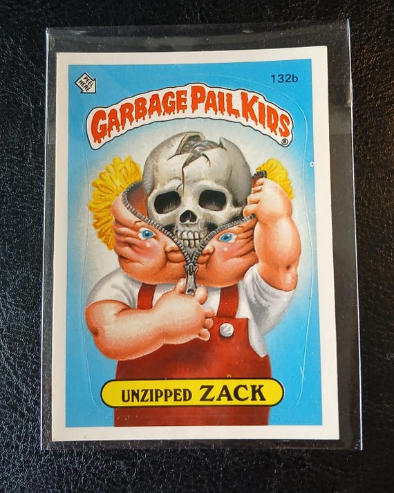 Updated Pics. Error 1986, Garbage Pail Kids, Unzipped Zack Card 132b, Ungraded, Great Condition With Multiple Circle Errors, Series 4 - Etsy Updated Pics. Error 1986, Garbage Pail Kids, Unzipped Zack Card 132b, Ungraded, Great Condition With Multiple Circle Errors, Series 4 - Etsy