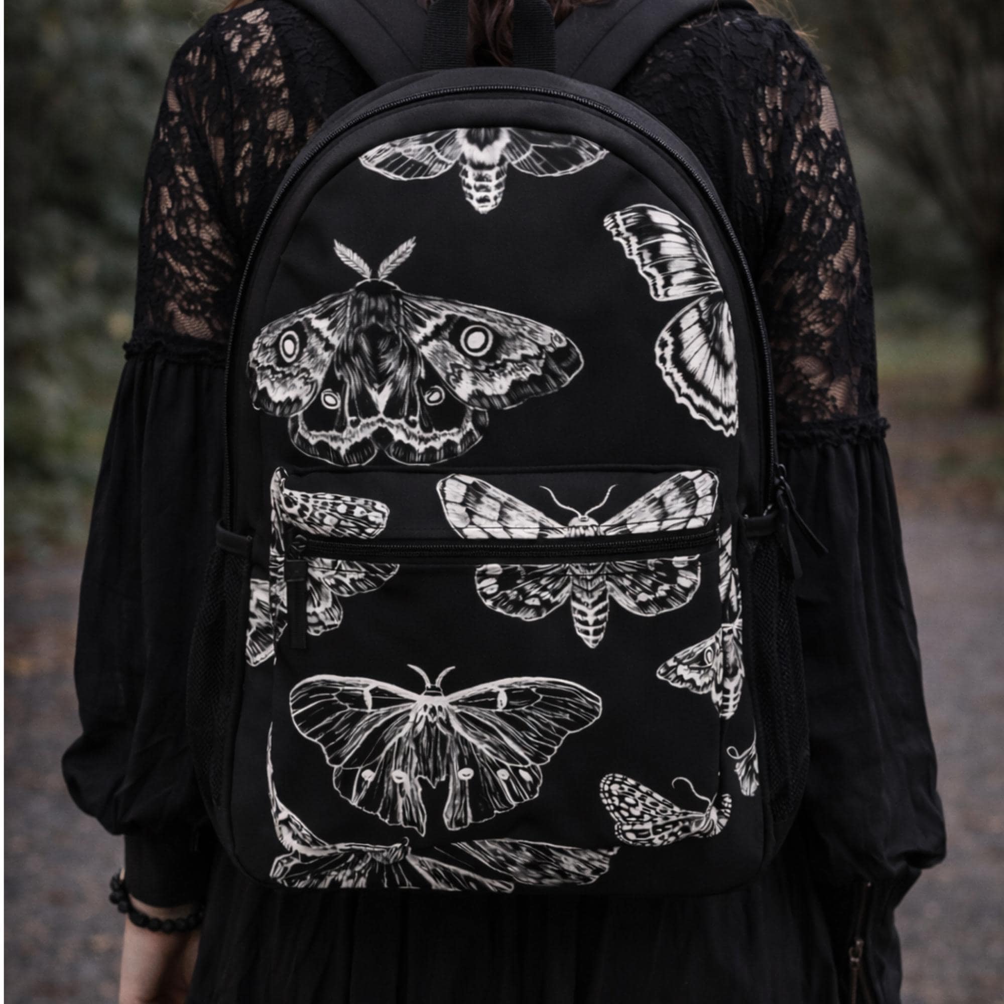 8686 Travel Backpack Purse Fashion Anti-theft Work Casual Death Moth MAKES Women main image 2