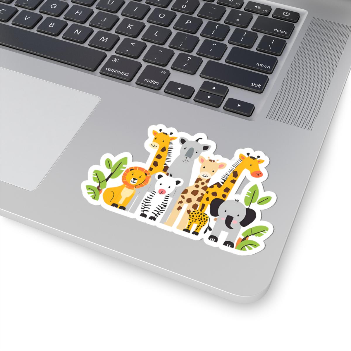 Safari Animals Sticker Sheet | Giraffe, Lion, Elephant, Zebra, Cheetah ...