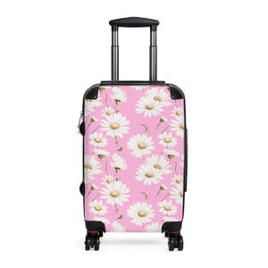 Floral Suitcase, Travel Luggage, Cute Carry-On Bag, Vacation Essentials, Spring Travel