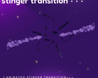 Arrierty Animated Stinger Transition, Mystic Flora Theme, Twitch Youtube Stream (Digital Download)