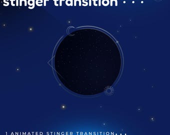 Firmament Stream Transition/Stinger | Animated Astral Veil Theme (Digital Download)