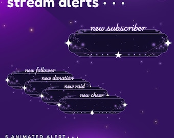 Arrierty Animated Stream Alert, Mystic Flora Theme (Digital Download)