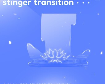 Lotus Guise Animated Stinger Transition, Celestial Flower Theme, Twitch Youtube Stream (Digital Download)