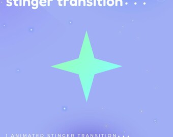Glassmorphism Animated Stinger Transition, Bubble Prism Theme, Twitch Youtube Stream (Digital Download)