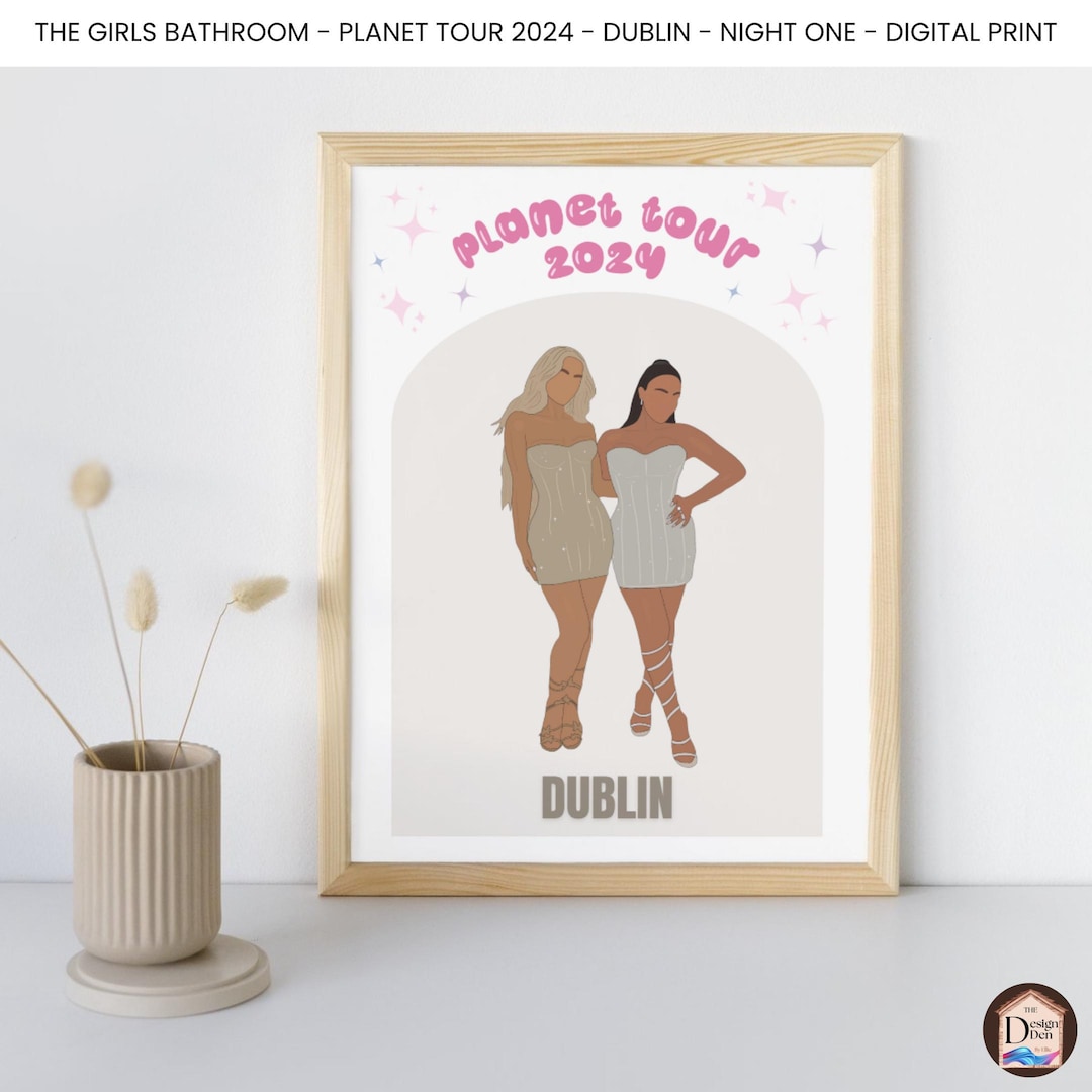 The Girls Bathroom Planet Tour 2024 Dublin Night 1 Digital Illustration ...