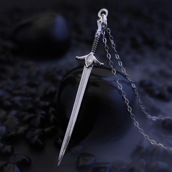 Acotar con licencia oficial, collar de espada Ataraxia, espada Nesta, mercancía de Acotar, collar de espada, collar de libro, Nesta Archeron, ratón de biblioteca