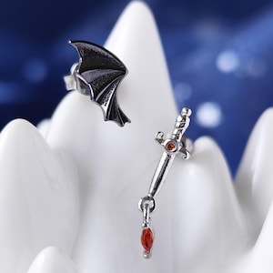 Acotar Officially Licensed, Bat Boys Earrings, Acotar Earrings, A Court of Thorns and Roses, Night Court, Azriel Truth-teller, Bookish Studs