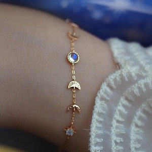 Acotar Officially Licensed, Feyre Tattoo Bracelet, Night Court, Velaris, Moon Phases Bracelet, A Court of Thorns and Roses, Bookish