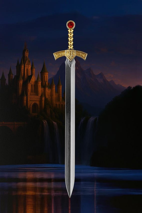 Throne of Glass Officially Licensed Goldryn Sword Hair Pin, Sword