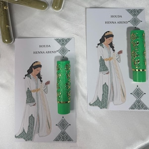 carte henné, cadeau henné, cadeau personnalisé