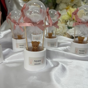 Birthday gift, personalized gift, personalized candles, teddy bear candles, candy gift