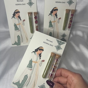carte henné, cadeau henné, cadeau personnalisé