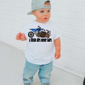 A Little Dirt Never Hurt Kids Dirtbike PNG Digital Download, Kids, Boys, Dirt Bike, PNG, Instant Doownload image 2