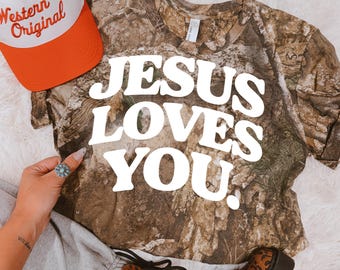 Jezus houdt van jou DTF-transfer, Trendy Geloof, Bijbelvers, Klaar om te persen, Warmteoverdracht, Liefde, Jezus, God is goed