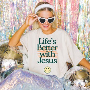 Life's Better with Jesus 2 Faith DTF-overdracht, Trendy Faith, Heat Transfer, Populair, Persklaar, Jezus, Bijbel, Faith, God