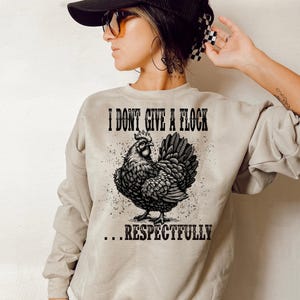 Non me ne frega un cazzo di pollo PNG, design di fattoria sarcastico (download digitale)