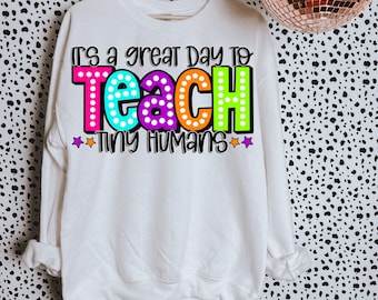 It's a Great Day to Teach DTF Transfer, Teacher, School Professional, Bus Driver, Occupation, Heat Transfer, Back to School, Teach, Coach