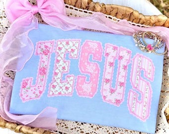 Floral Jesus DTF Transfer, Trendy Faith, Bible Verse, Ready to Press, Jesus, Heat Transfer, DTF