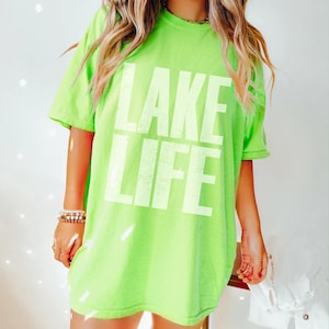 Lake Life White Distressed DTF Transfer, Trendy Lake DTF, Lake Weekend, Trendy Summer, Ready to Press, Heat Transfer, Glitter