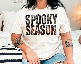 Pellicola trasparente per stampa serigrafica Spooky Season, trasferimento Plastisol, pronta per la stampa, trasferimento termico, alla moda