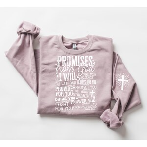 Promises From God White Text DTF Transfer image 1