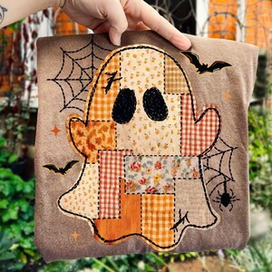 Trasferimento termico DTF a tema Halloween con fantasmi e scarabocchi, Halloween alla moda, Fantasma, Boo, Pronto per la stampa, Trasferimento termico, Faccia di zucca, Spettrale