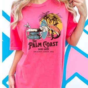 The Palm Coast Sommer DTF Transfer, Küste, Strand, Meer, Angeln, Trendy Sommer DTF, Transferfertig, Muschel