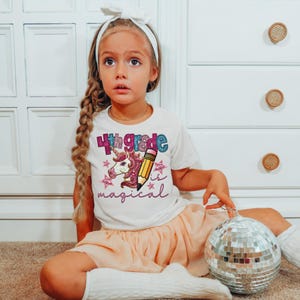 Faux Embroidery 4th Grade Is Unicorn Back to School DTF Transfer, DTF Transfer, 4th Grade,Forth Grade, Back to School,Heat Transfer, Teacher