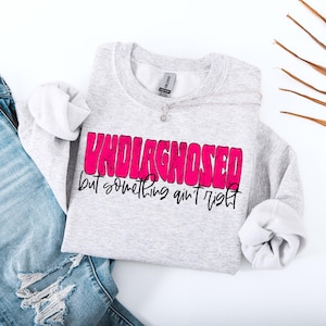 Undiagnosed PNG, Trendy, Edgy Floral, Unmedicated, ADHD, Distressed,  Digital Download, PNG, Snarky, Humor, Funny, After Dark, Snarky
