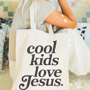 Cool Kids Love Jesus DTF Transfer, Trendy Faith, Heaven, Made for More, Ready to Press, DTF image 1