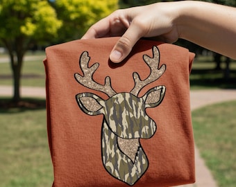 Camo Buck DTF Transfer, Trendy Camo, DTF, Ready to Press, Heat Transfer, Duck Camo