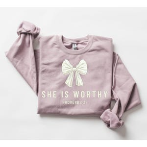 She is Worthy DTF Transfer, Faith, Ready to Press, Heat Transfer, Trendy Faith, Jesus, DTF, Popular
