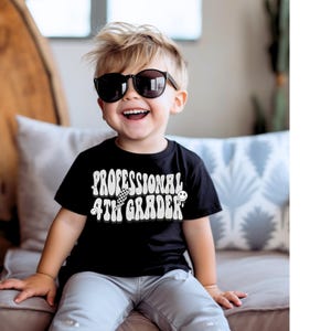 Professional 4th Grader Retro Back to School DTF Transfer, DTF Transfer, 4th Grade, Forth Grade, Back to School, Heat Transfer, Teacher