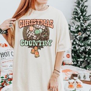 Christmas in the Country Christmas DTF Transfer, Christmas, DTF, Ready to Press, Heat Transfer, Merry, Trendy, Christmas