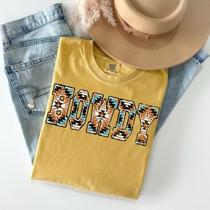 Aztec Howdy DTF Transfer,Cowgirl,Punchy,Western,Yeehaw,Howdy,DTF,Bereit zum Pressen,Heat Transfer,Trendy,Beliebt